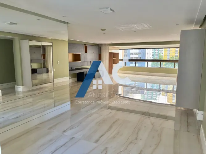 LOCAÇÃO DE APARTAMENTO NA PITUBA | 177M² | 3 SUÍTES | VARANDA INTEGRADA | 3 VAGAS