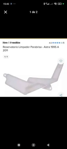 Reservatório astra para brisa nunca usado ano de 95 a 2011