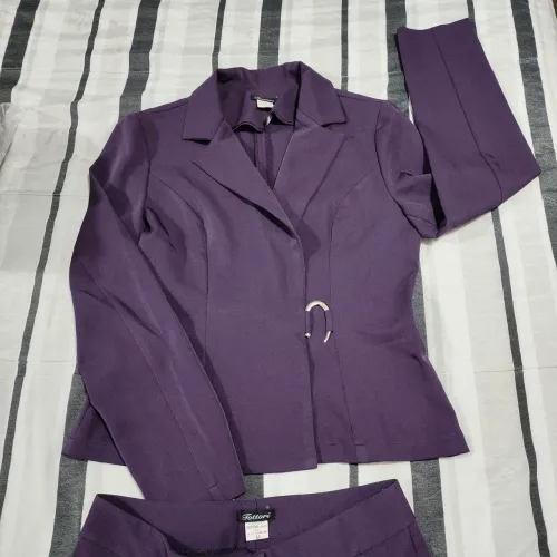 Conjunto Oxford feminino M roxo