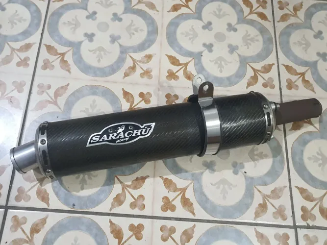 Sarachu Escapamento Ponteira Fibra de Carbono