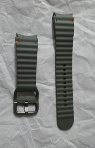 Pulseira de silicone original para Samsung Galaxy Watch 7 44 mm Verde