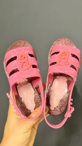 Sandália Barbie infantil rosa TAM 25