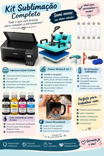 Kit completo para Sublimação