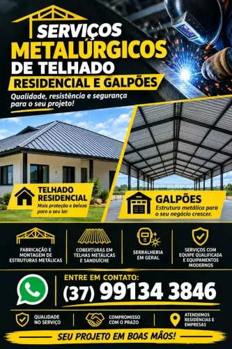 Trabalho com serviços de metalúrgica em geral aqui em para de minas