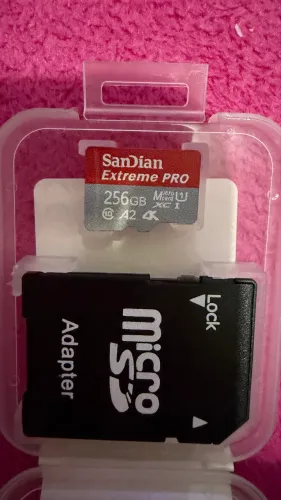Cartão de memória sd 256Gb