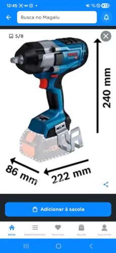 Chave impacto bosch
