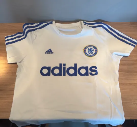Camiseta Adidas Chelsea Retrô Branca
