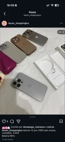 Iphone 15 pro 128 3.900