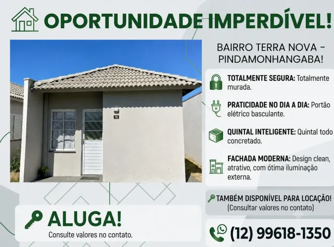 Aluguel de casa terra nova