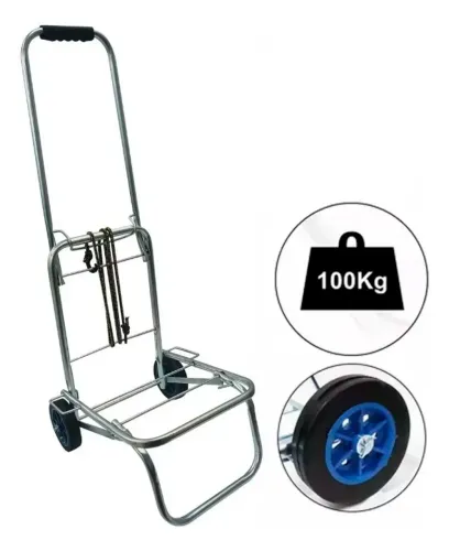Carrinho de Bagagem Tubular Cristal 100 Kg