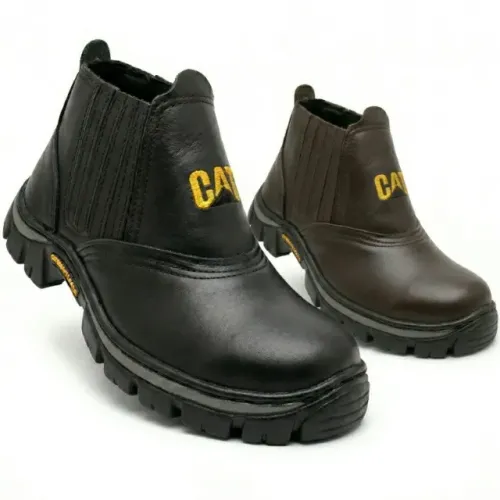 BOTA DE SEGURANÇA ADVENTURE EM COURO COM CA BICO PVC