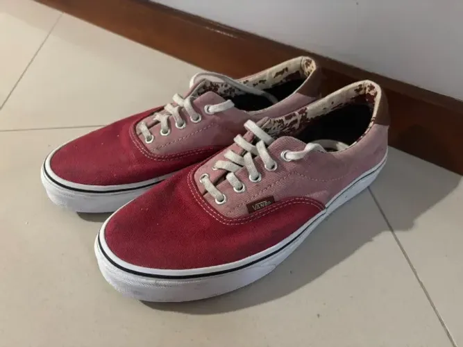 Tênis Vans Era Vermelho e Rosa - Tamanho 41