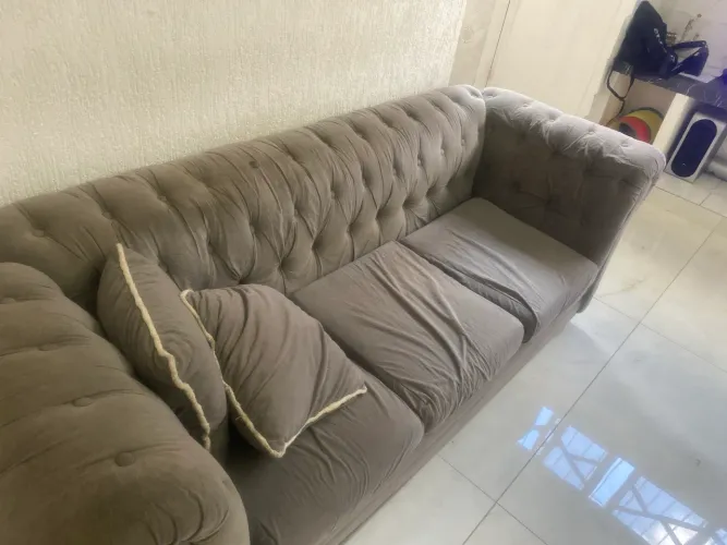 Sofá 3 e 2 lugares, almofadas soltas