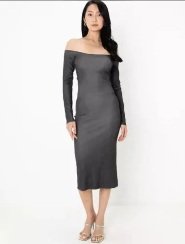 Vestido zara | midi manga longa