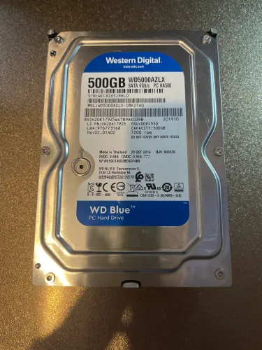 HD de 500gb WD- para DVR, COMPUTADOR E PC GAMER