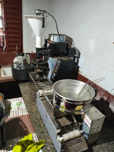 Máquina compacta print para salgadinho