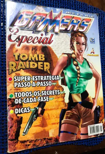 Revista Gamers Especial Nº 28 - Tomb Raider (Rara / Detonado Completo)