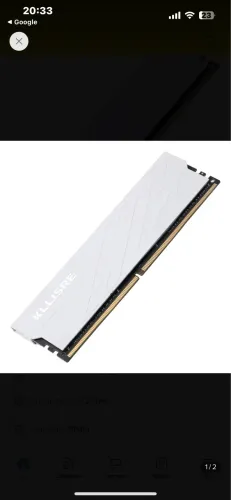 Memória RAM 8GB DDR4 3200MHz KLLISRE para Desktop - Nova