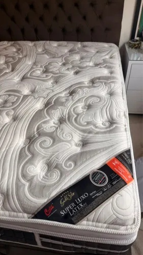 Colchão Castor Gold Star Super Luxo Látex Grand Plush Plus