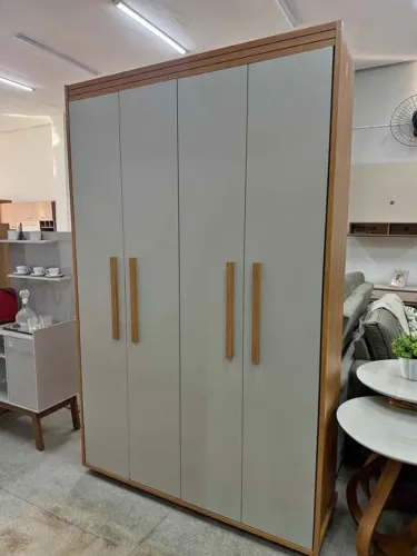 Guarda Roupa solteiro 100%MDF 4 portas Milão Novo Direto da Fabrica