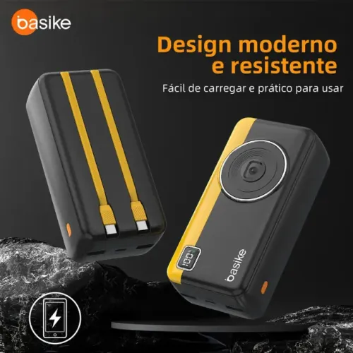 Power Bank Basike 30000mAh Preta