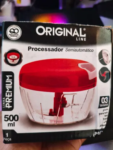 Processador Semiautomático Triturador 500ml Original Line 3 Lâminas - Novo
