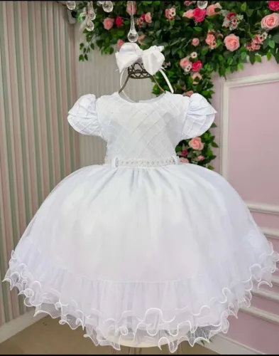 Vestido Branco Batizado