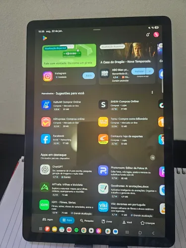 Galaxy Tab A9+ com capinha e caneta