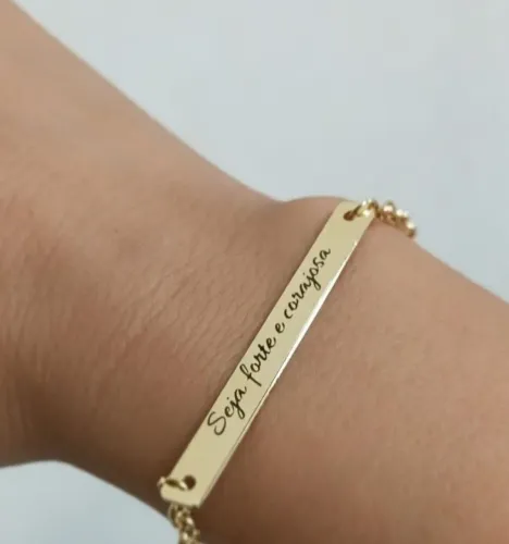 Pulseira Cristã Personalizada 