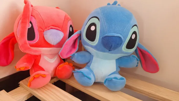 Pelúcias Stitch e Angel