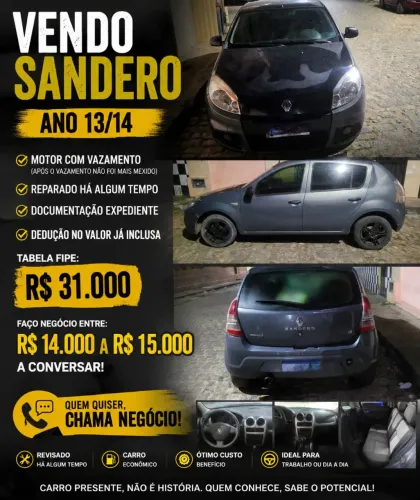 Renault Sandero Expression Hi-flex 1.6 8V 5P 2014