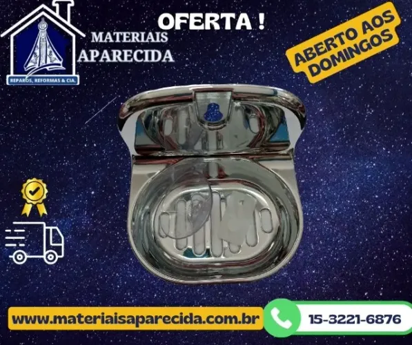 Saboneteira Plastico Cromada Daivak 139
