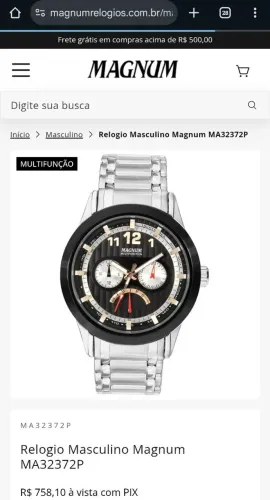 Relógio original Magnum 