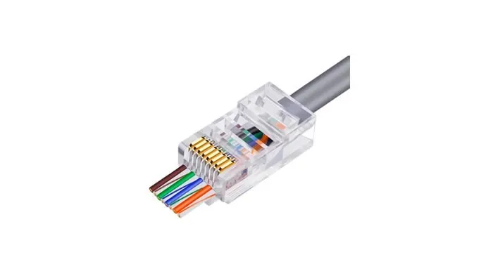 Conector RJ45 Vazado  Cat6/cat5e 