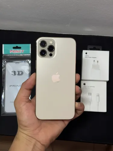 iPhone 12 Pro Max 128GB Apple seminovo, impecável, com acessórios