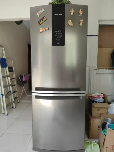 Geladeira e freezer brastemp Frost free inverse  metalica