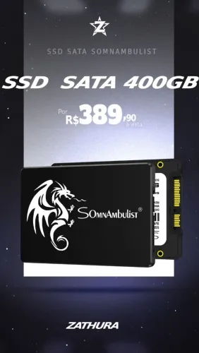 SSD DE 400GB SATA @zathurainformatica