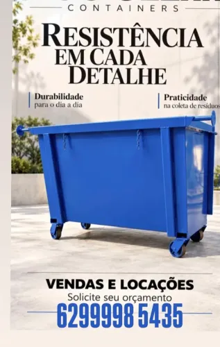 Container de lixo basculante capacidade 1200lts NORMA ABNT NBR 1334