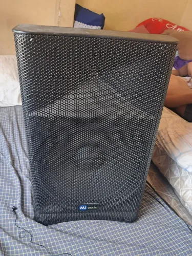 Caixa de som MJ Audio alto-falante 15 pol, 600 rms R$1100,00.