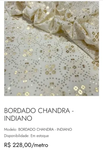 Tecido Indiano. Para Festa 39,99 metro