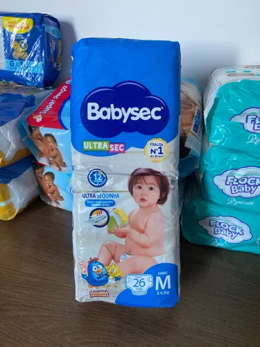 Fralda Babysec Ultrasec M 26 Unidades - Nova e Lacrada