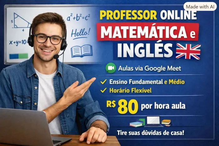Professor de inglês e matemática particular