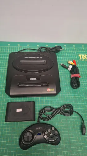 Mega drive 3 completo c/jogo original