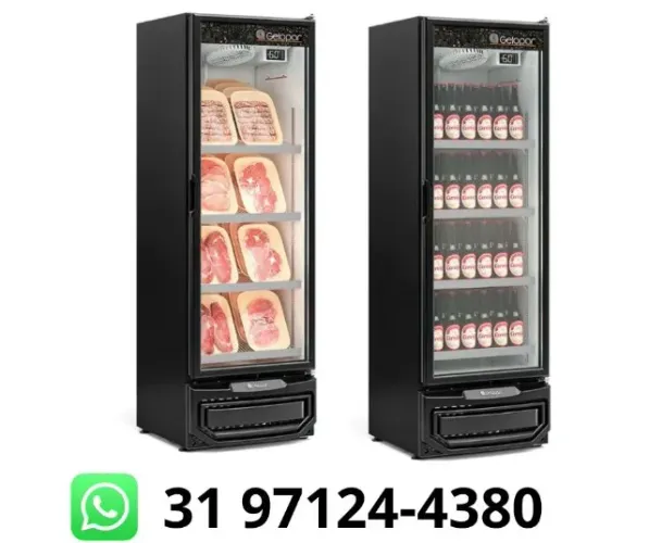 Refrigerador de Carnes e Bebidas 410L Gelopar Novo