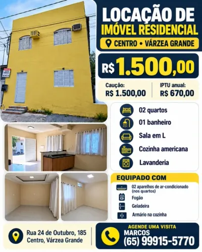 CASA TÉRREO, CENTRO, VÁRZEA GRANDE.