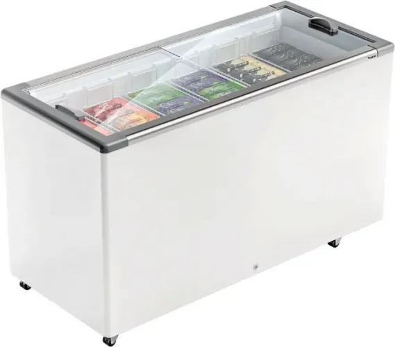 Freezer horizontal Fricon 503L Tampa De Vidro