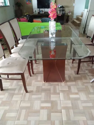 Mesa de vidro temperado