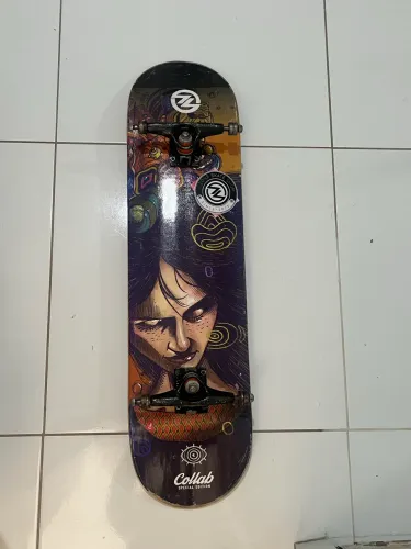Shape/prancha skate maple canadense juntamente com lixa