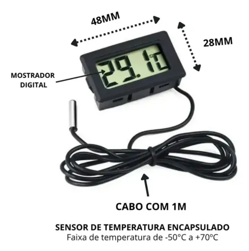 Termômetro Digital para Ambientes