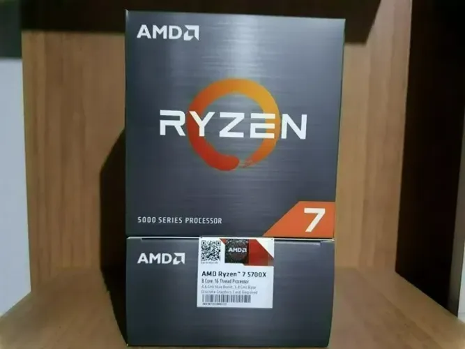 processador amd ryzen 5700x 8 cores 16 threads am4 sem cooler novo lacrado com nota e gara